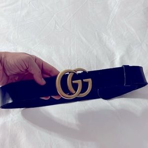 Black Gucci marmont belt size 85 34